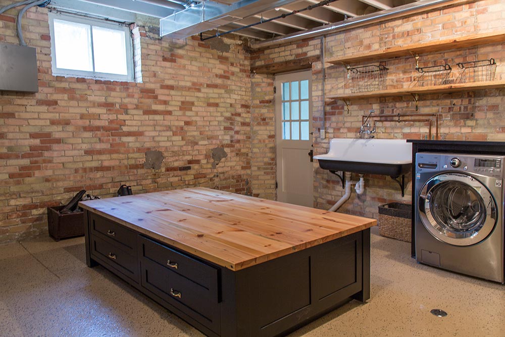 Historic Renovation Basement Laundry