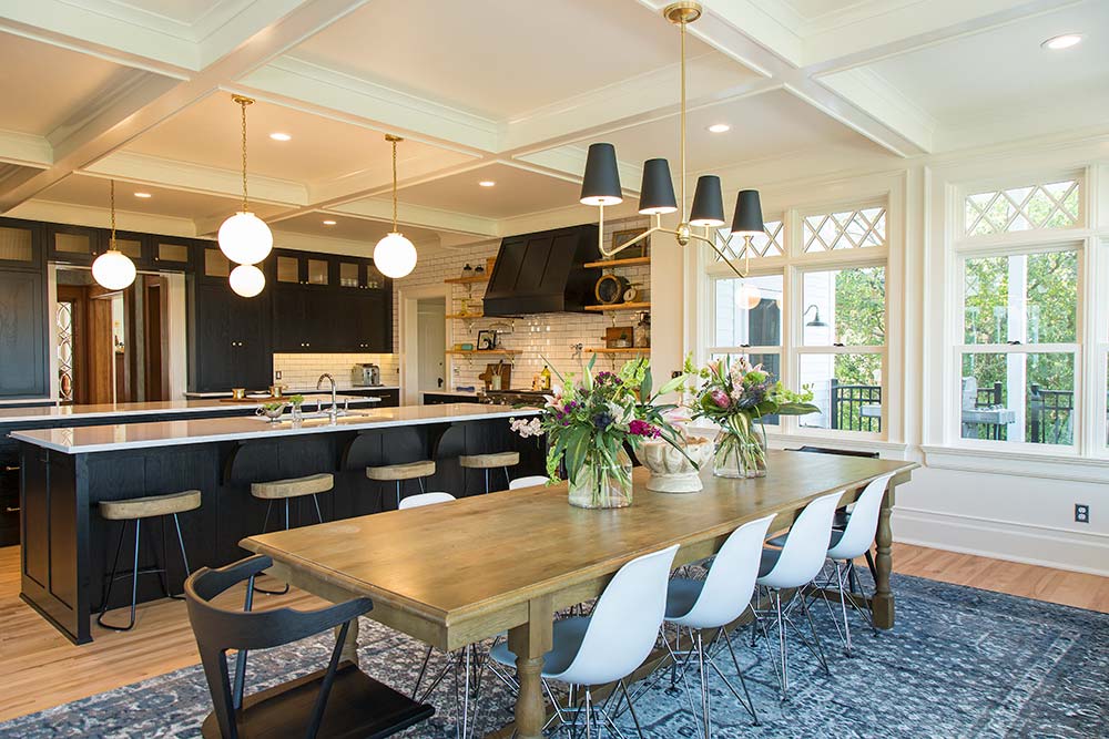 Historic Renovation Dining Kitchen