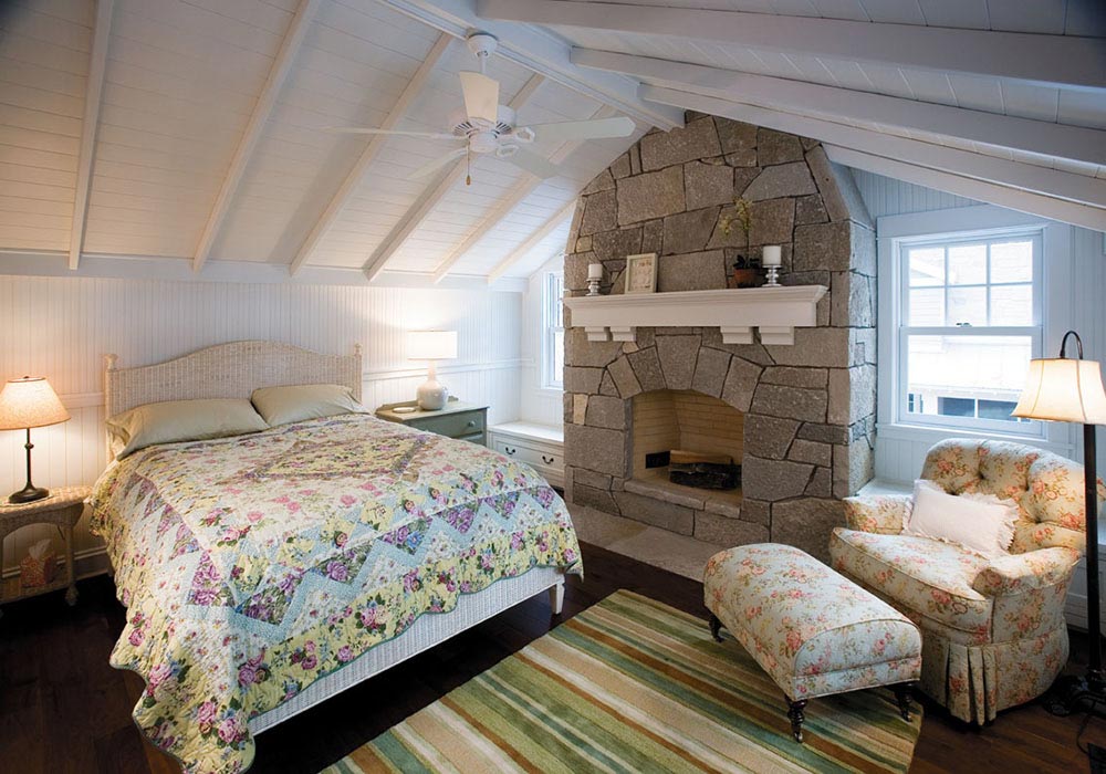 Manitowish Waters Bedroom with Fireplace