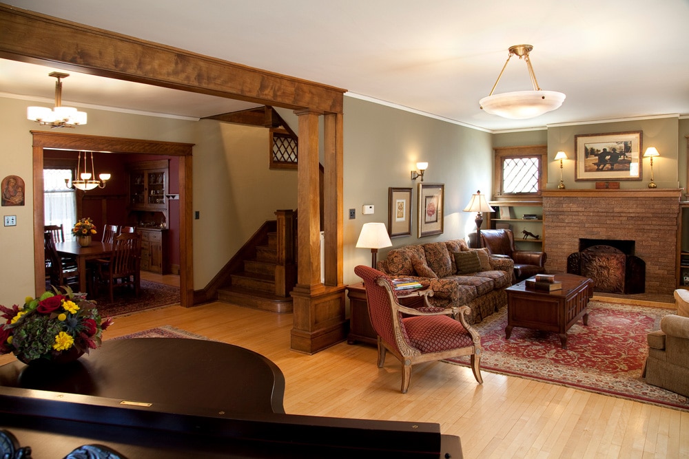 Historic Quincy Renovation Living Room