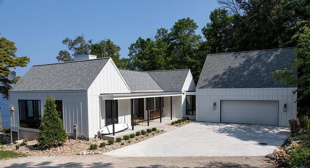 New Construction Door County Front Exterior