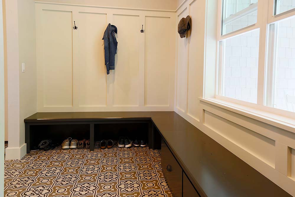 New Construction Whitecliff Cottage Mudroom